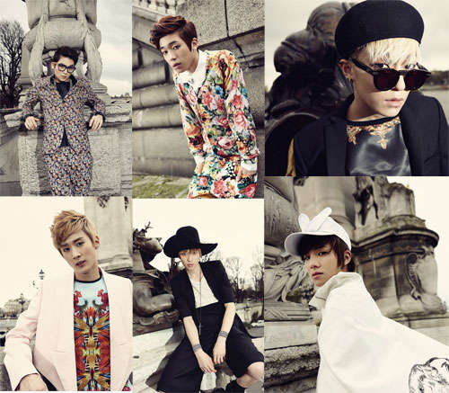 韩组合TEEN TOP帅气大片曝光 6人6种风格