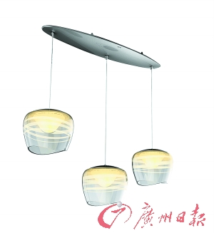 “浮游”系列LED灯：柔美曲线，呈现轻盈与剔透之美。