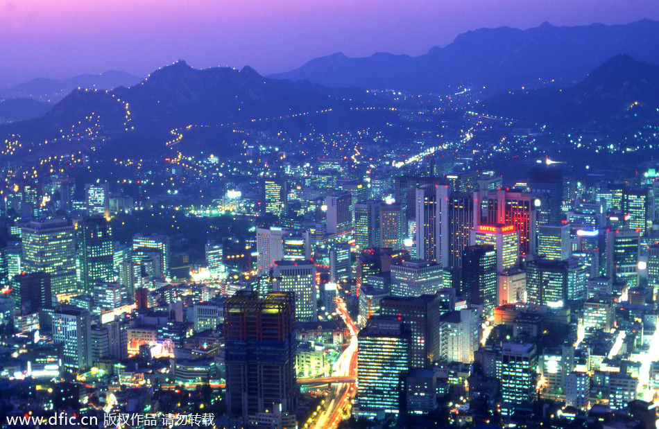 首尔韩国首尔夜景
