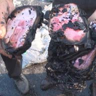 货车自燃10万现金成灰