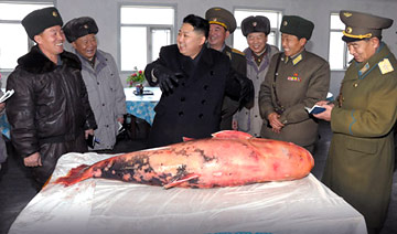 金正恩送朝鲜飞行员大鱼 并传授烹饪方法