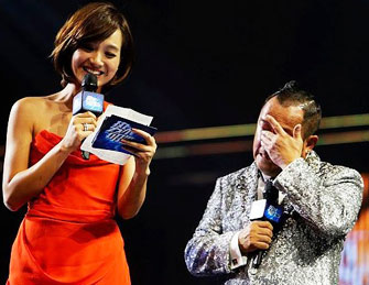  曾志伟谈前妻失控落泪 节目中断 