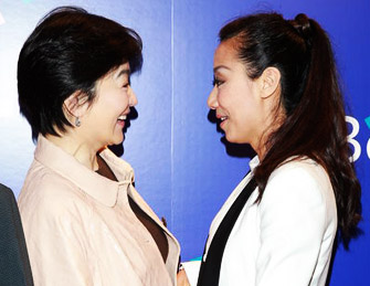 林青霞与丈夫前妻张天爱同场