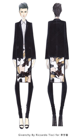 纪梵希设计手稿