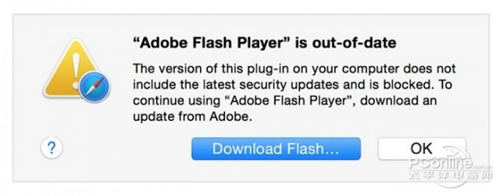 防病毒漏洞!苹果主动阻止旧版本Flash_江苏频