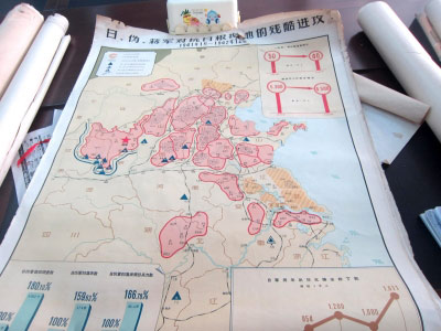 日军昭和十三年军事地图 扬州集镇都有图例标