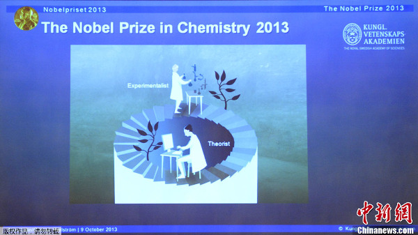 2013诺贝尔化学奖揭晓 三位美科学家分享奖项