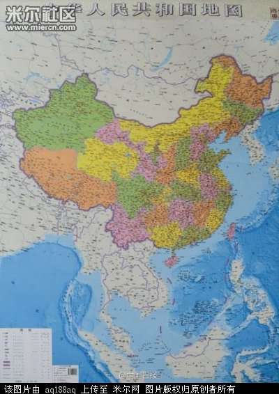 南海一览无遗 中国竖版地图隐藏一重大信息
