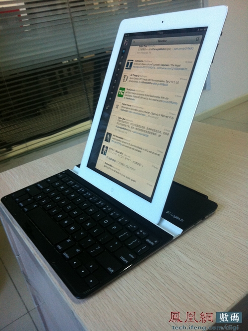 iPad3最佳搭档:罗技超薄带键盘屏保盖体验