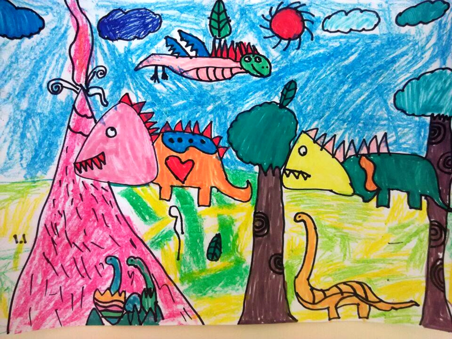 我手画我心小学筑童心西韩梦想作品集外国语聊城小学图片