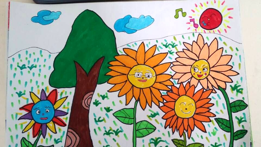 我手画我心小学筑童心西韩梦想作品集溪京小学图片