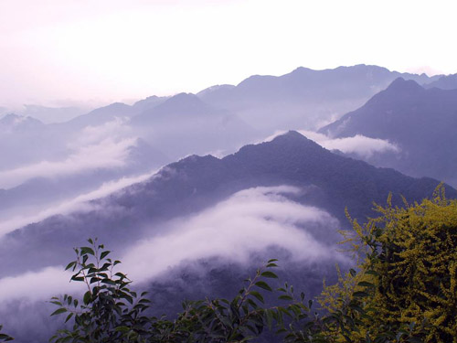 风景极为秀美的西安长安区南五台风景名胜区