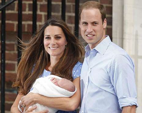 幸福的一家：威廉王子、凯特王妃及乔治小王子src=
