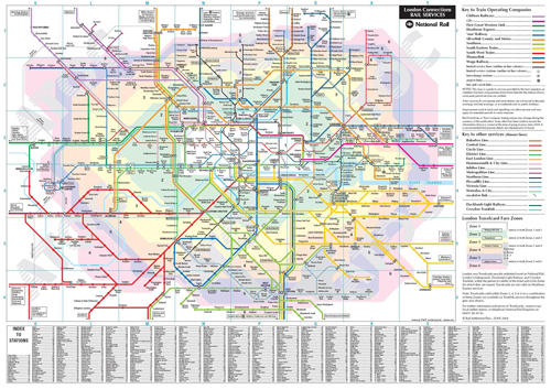 伦敦地铁线路图