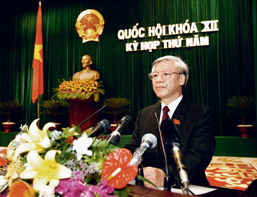 越共总书记对高层补选不满 称机会主义者获选