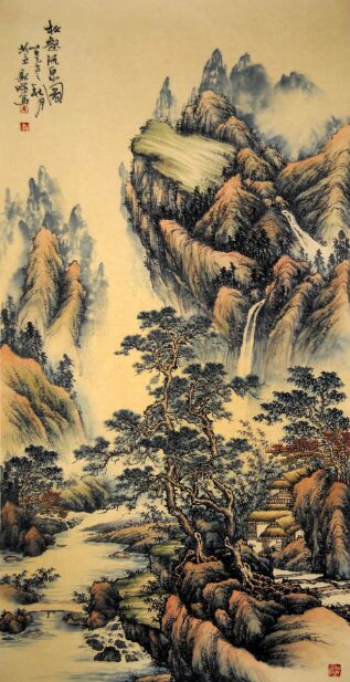 当代十大青年仿古山水名家之一 ------ 朱新晖