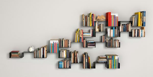 二十款图案百变的书架 创意贴合阅读习惯
