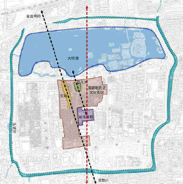 济南芙蓉街—百花洲保护规划出炉 明确八大功能片区