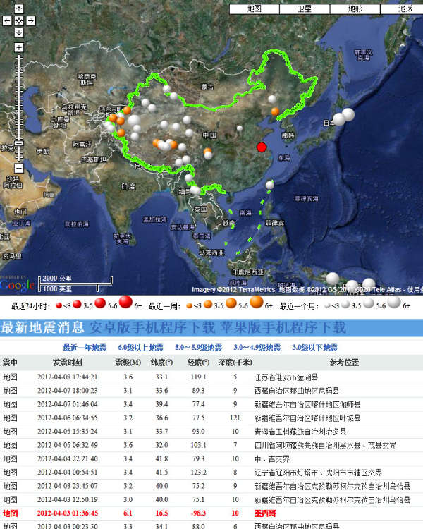 江苏地震局:近期江苏以及周边不会发生高级别地震