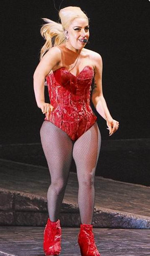 ladygaga肉装,ladygaga肉装恶心 ladygaga暴肥14公斤 双下巴水桶腰疑似怀孕(图)