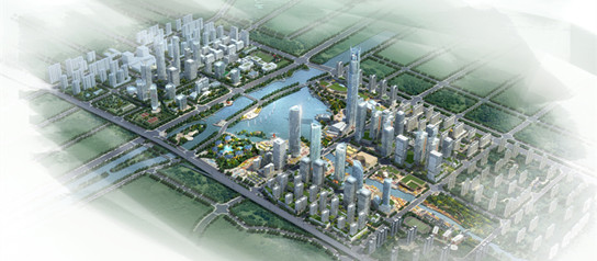 
滨河新区规划图
