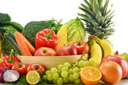 食用新鲜水果和蔬菜少
