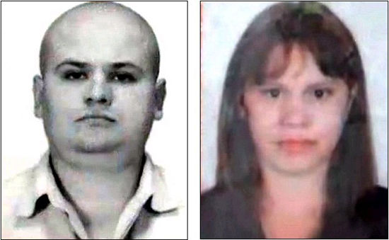 “杀人狂家庭”成员罗曼·鲍德科帕伊夫(左)被警察击毙，维多利亚(右)受重伤src=