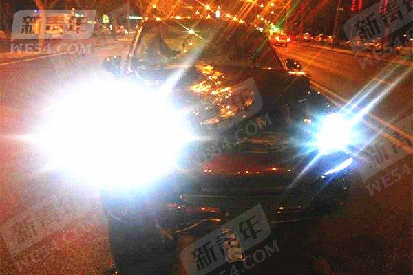 肇事的卡宴车车损严重