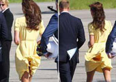 英凯特王妃频走光遭女王下令：裙子不能太短