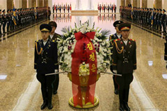 金正日逝世三周年悼念会现场