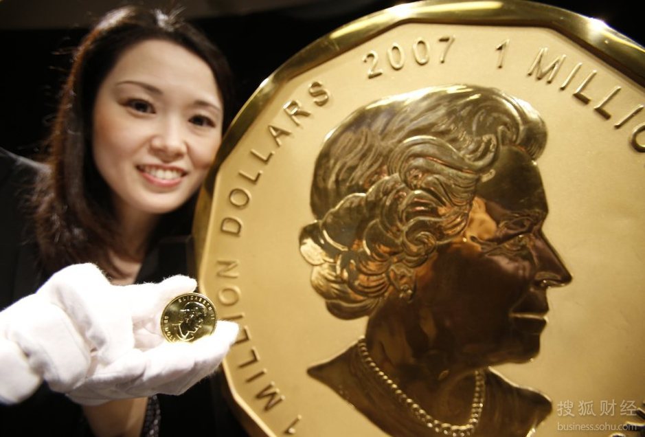 世界最大纯金币图片