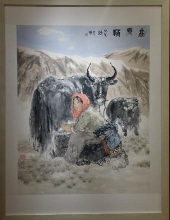 李思思晒朱军画作 网友赞其是"大师":膜拜