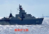 中国军舰在南沙与越南最战舰对峙 掩护填海工程