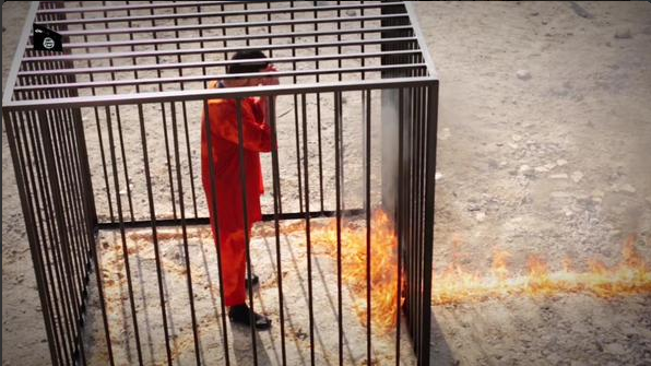 [视频]约旦飞行员莫亚兹·卡萨斯贝被ISIS伊斯兰国火刑烧死|图