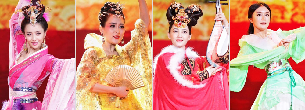 春晚四美集体亮相：佟丽娅、马苏、王丽坤、秦岚争艳 