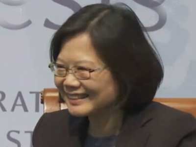 实拍蔡英文答怎么看习近平：很欣赏其反腐