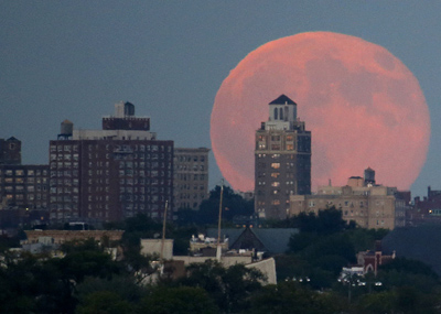 世界各地的超级月亮