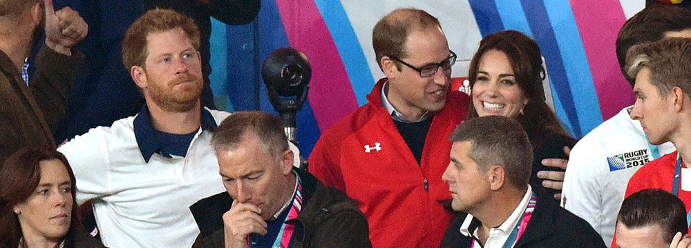 狠虐单身狗！威廉凯特甜蜜观战 无视哈里