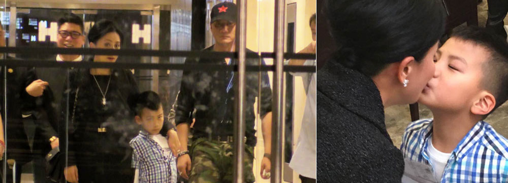 慈母上身！刘嘉玲开派对与康康玩亲亲 