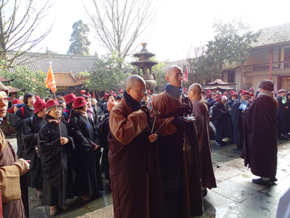 台湾香光寺悟因长老尼一行参访云南昆明华亭寺