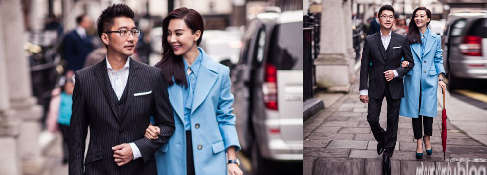 陈数与老公伦敦拍大片 挽手同行甜蜜十足