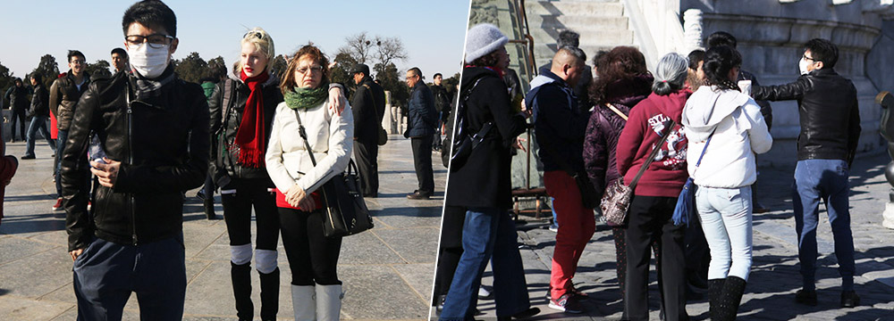 撒贝宁携洋女友逛天坛 父母随行疑好事将近
