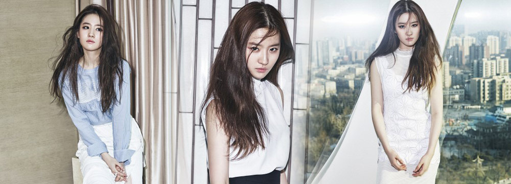 刘亦菲登韩国杂志封面 眼神魅惑气场强


