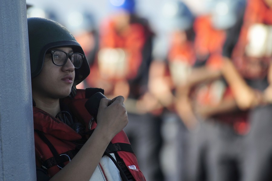 美国多艘军舰仍在南海徘徊 画面曝光(组图)