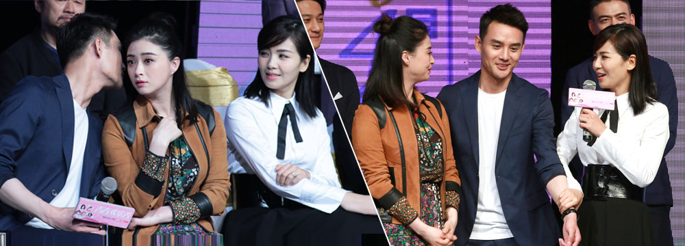 刘涛被冷落了？王凯蒋欣贴面热聊旁若无人

