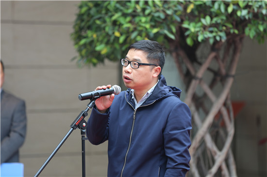 参展艺术家代表徐文涛讲话