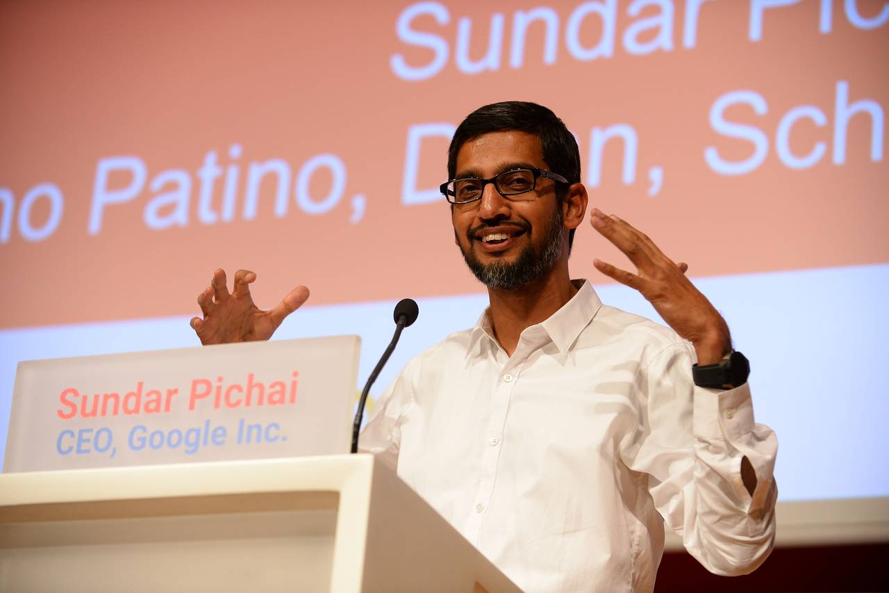 谷歌CEO皮查伊去年总薪酬1亿美元 跻身薪酬最