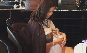 豪门女星餐厅哺乳：需要理别人怎么看？