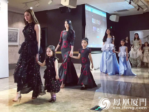 知名亲子装品牌Vicky Zhang在厦门举办了首场