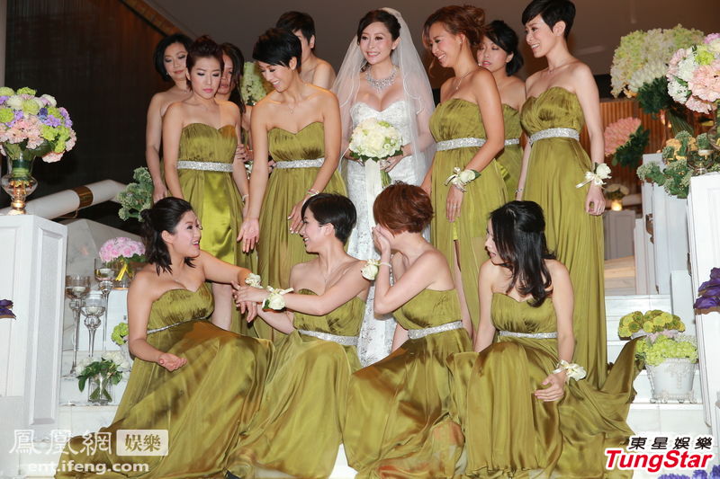 精选:TVB艺人钱嘉乐汤盈盈香港举行婚宴[高清